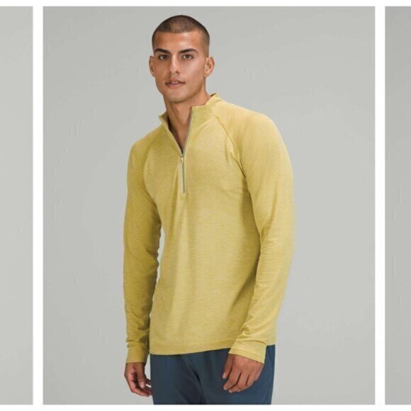 Lululemon Metal Vent Tech 1/2 Zip 2.0 Auric Gold / Dew Green - Picture 1 of 6